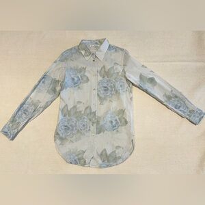 Acne Studios Striped Floral Shirt